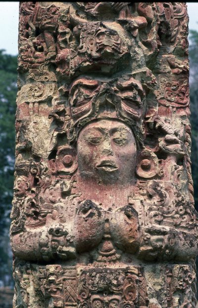 Stela C, Westseite, Copan, Spätklassische Periode, 780 n. Chr. von Mayan